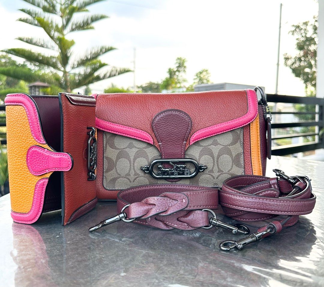 Jade shoulder bag on sale with signature canvas detail