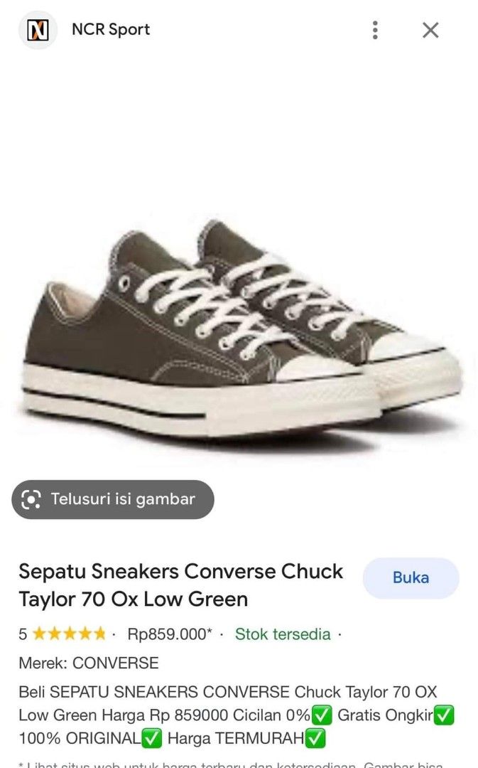 Berat sepatu converse original sale