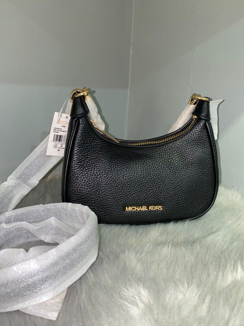 Michael Kors Cora Mini Zip Pouchette, Luxury, Bags & Wallets on Carousell