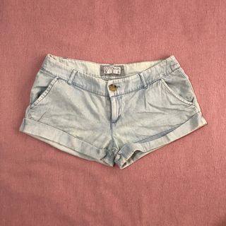 Cotton On Light Denim Blue Low Waist Shorts Size US 4