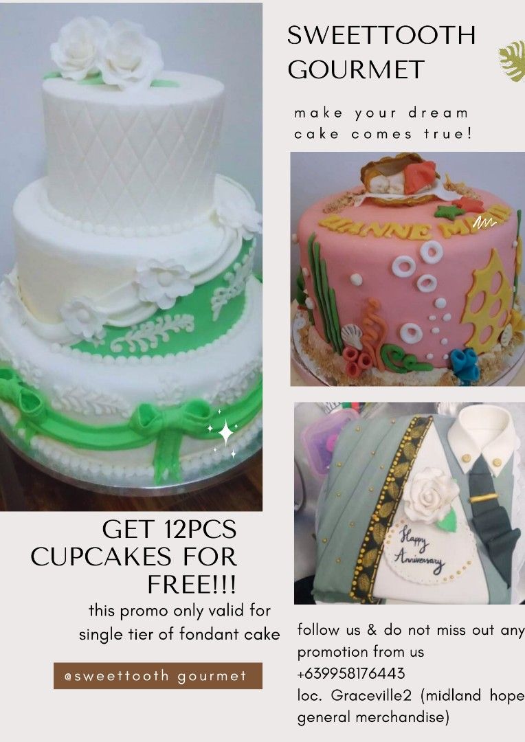 Customized cakes package, Food & Drinks, Homemade Bakes on Carousell