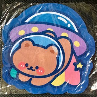 Cute Astronaut Bear Spaceship Cartoon Non-slip Matte Mouse Pad