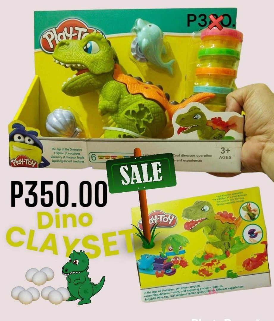 DINOSAUR CLAY DOUGH SET (Category: Kids Toys) located in Pasig City. Submitted by benildarustia18 (Listing ID 1226654871, Image 1). Description: BRAND NEW AND ONHAND.