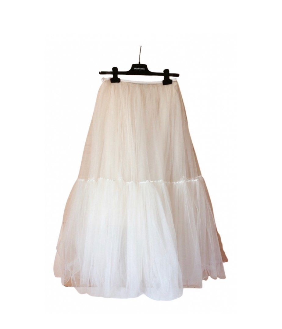 Dior white deals tulle skirt