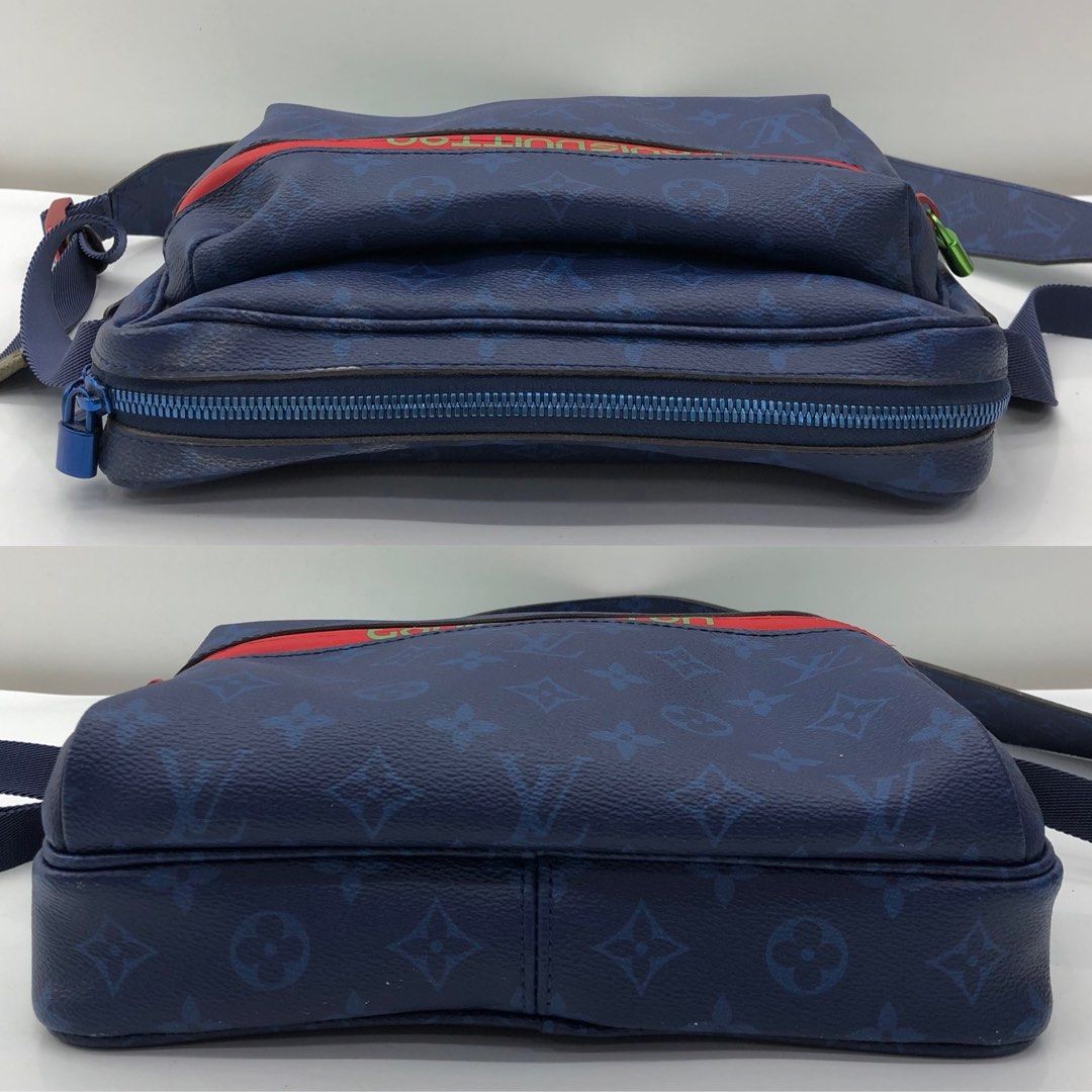 Louis Vuitton Keepall Bandouliere Monogram Outdoor 45 Pacific Blue
