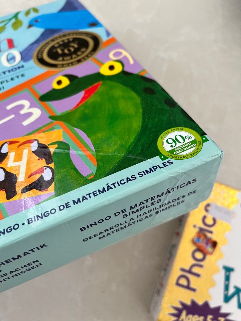 Simple Math Bingo Game eeBoo: Simple Math Bingo Game, Addition & Subtraction, Hobbies & Toys ...
