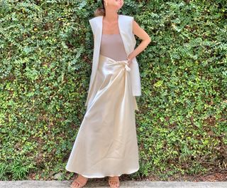 Elegant Satin Silk Wrap Skirt Maxi Women’s 