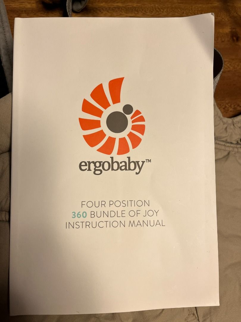 Ergobaby 360 bundle of deals joy instructions