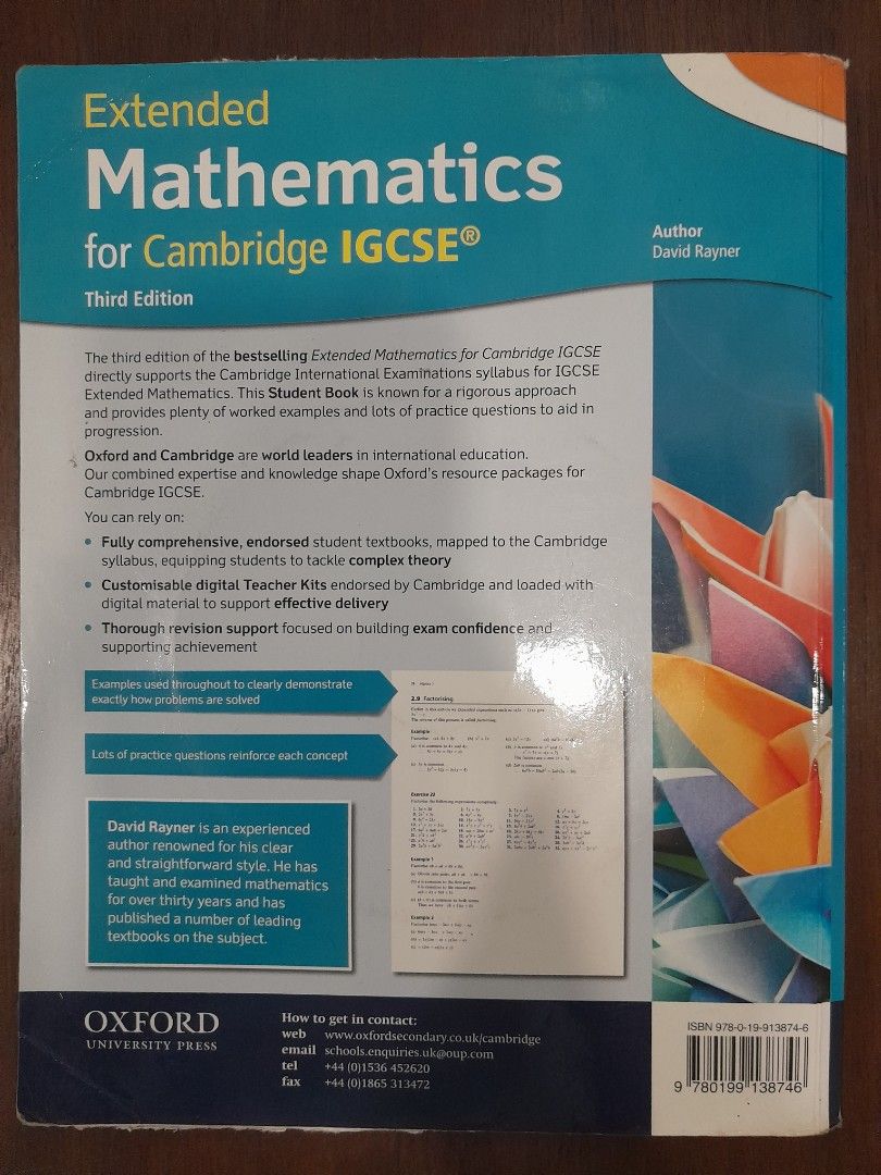 Extended mathematics for cambridge igcse hobbies toys books