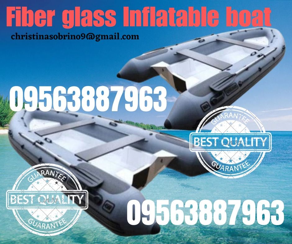 Fiber glass Inflatable boat, Sports Equipment, Sports & Games, Water ...