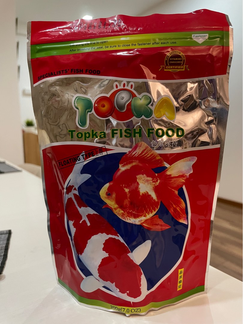 Topka Fish Food Floating Type , Pet Supplies, Pet Food on Carousell