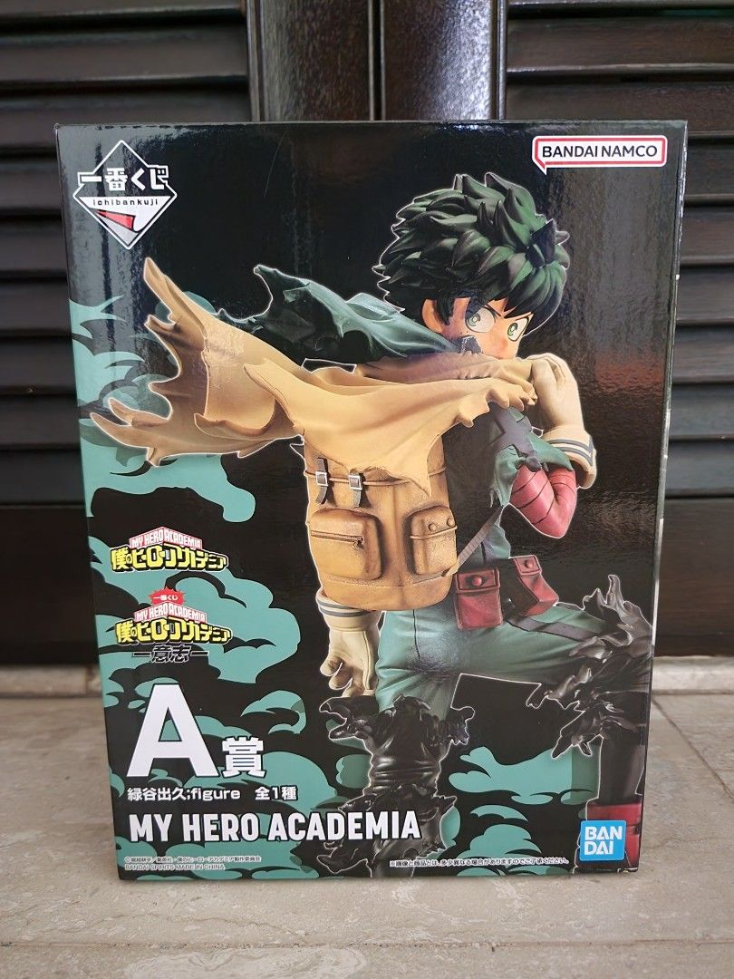 (FLASH SALE) [INSTOCK LOCAL VERSION]Bandai Namco Spirits Aniplex Toei Animation Ichiban Kuji Lottery Ticket Game Boku No Hiro Akademia My Hero Academia MHA Anime - Will Izuku Midoriya Deku One For All Quirks Prize A Figures Figurines (Category: Toy Figures) located in Singapore. Submitted by toysentity (Listing ID 1226598906, Image 1). Description: Items in this listing: 1)Ichiban Kuji Boku No Hiro Akademia My Hero Academia Will - A Prize Izuku M