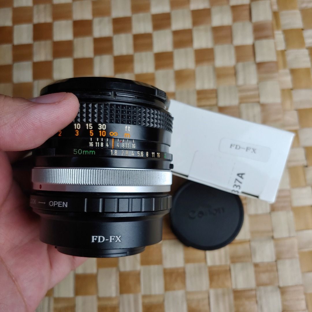 (Fujifilm FX mount) Canon 50mm 1.8 FD Vintage manual prime lens