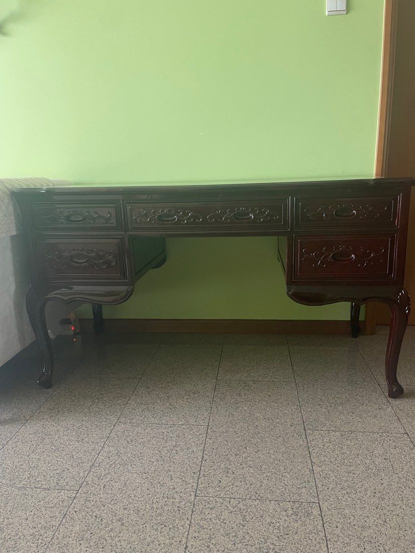 Rosewood writing table , Furniture & Home Living, Furniture, Tables