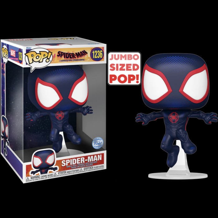 Spider-Man Across the Spider-Verse Super Sized Jumbo POP! Marvel Spider-Man  Vinyle Figurine 25cm N°1236