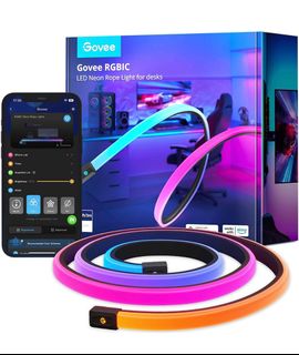  Govee Envisual TV LED Backlight T2 with Dual Cameras, 11.8ft  RGBIC Wi-Fi LED Strip Lights for 55-65 inch TVs, Double Strip Light Beads,  Adapts to Ultra-Thin TVs, Smart App Control, Music