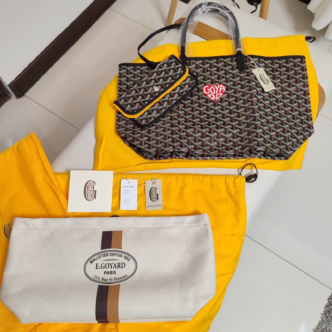 GOYARD ST LOUIS GM BLACK TAN SHOULDER BAG, Luxury, Bags & Wallets on  Carousell