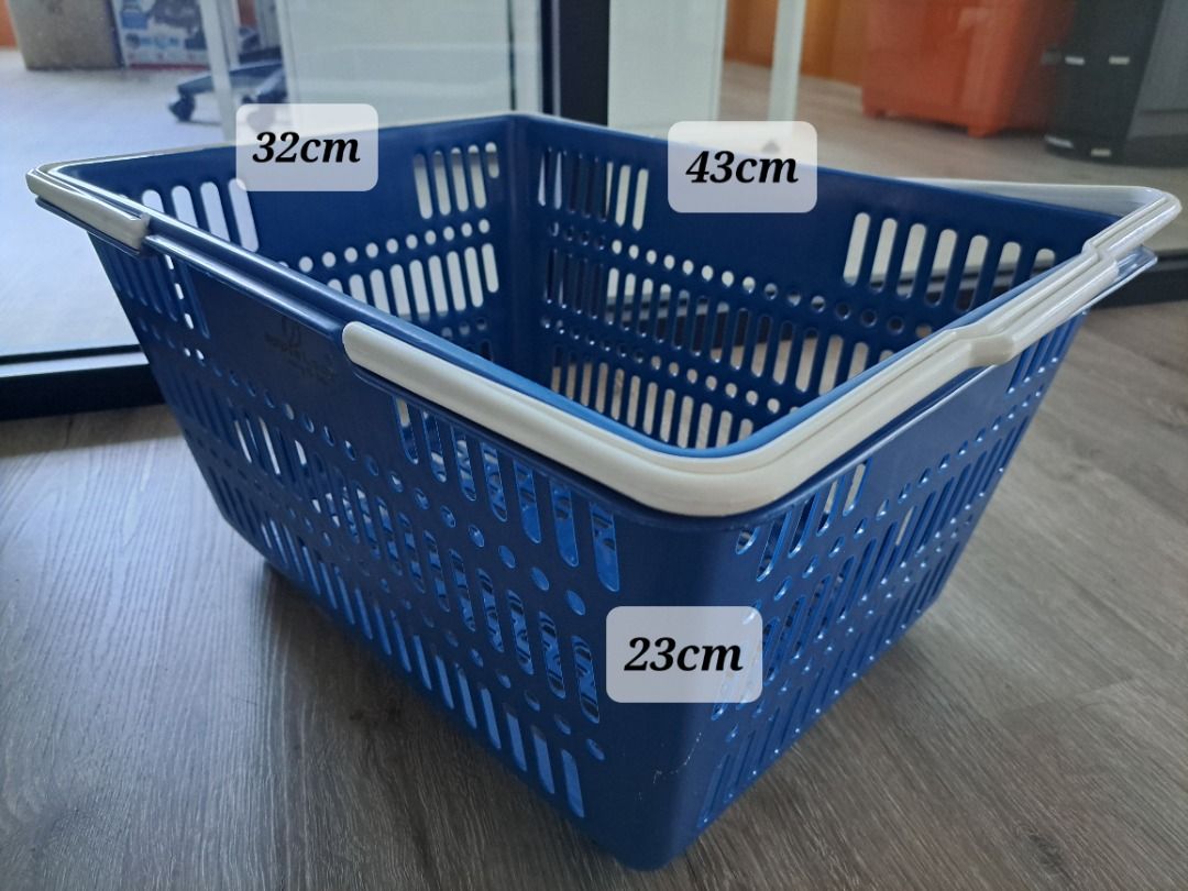 GROCERY SHOPPING BASKET WITH HANDLE, Furniture & Home Living, Home