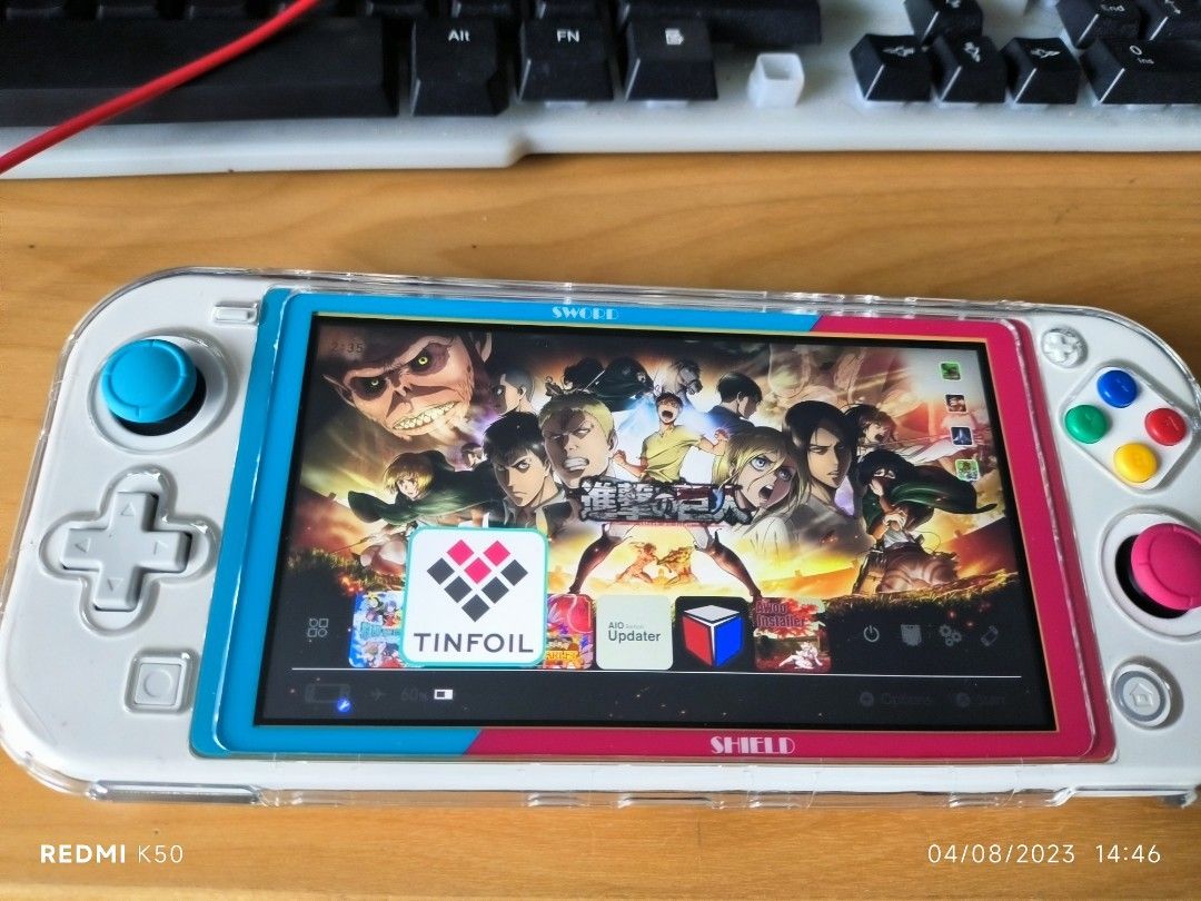 Hard modded switch lite 256gb hardmod switchlite modded white matte