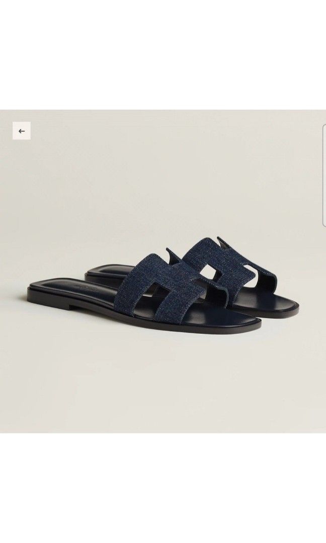 Hermes Oran denim Luxury Sneakers Footwear on Carousell