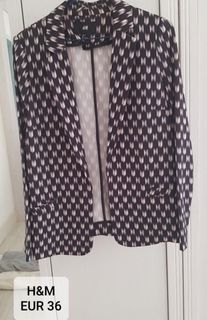 h&m blazer abstract