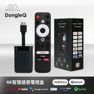 【Homatics】4K智慧語音電視盒(Dongle Q) Netflix 正版4K認證
