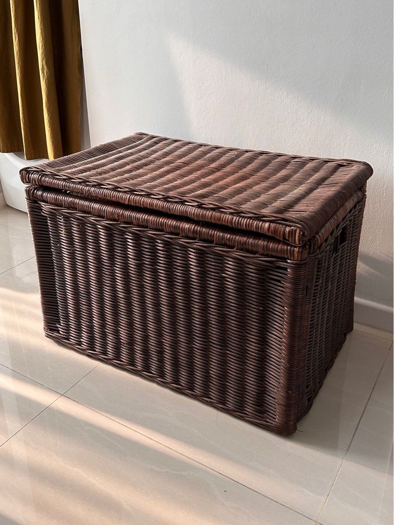 Ikea Byholma Chest (Rattan Storage Box), Furniture & Home Living, Home