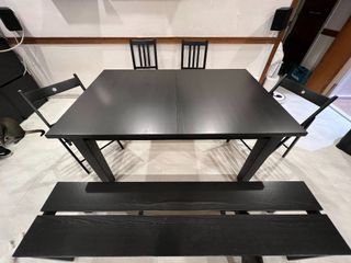 IKEA Dining Table & Chairs, Bench Set