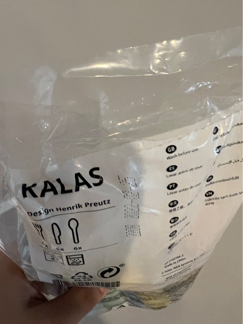 Ikea Kalas cutlery set - spoon fork and knife (Category: Dinnerware & Cutlery) located in Quezon City. Submitted by liz.ty (Listing ID 1226572595, Image 3). Description: Still sealed. Brand new Major decluttering.
