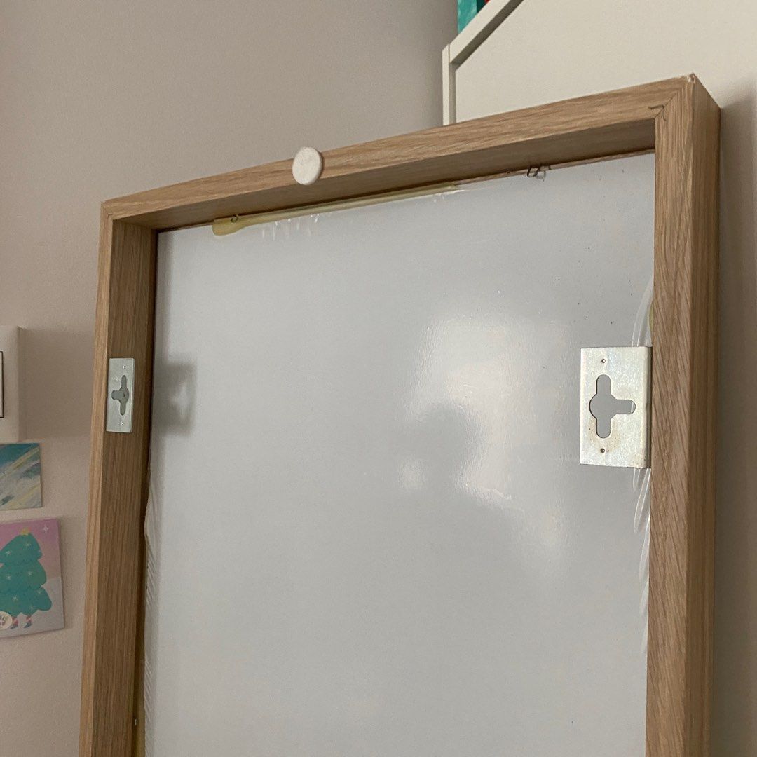 IKEA Long Standing Mirror Light Wooden Frame, Furniture & Home Living