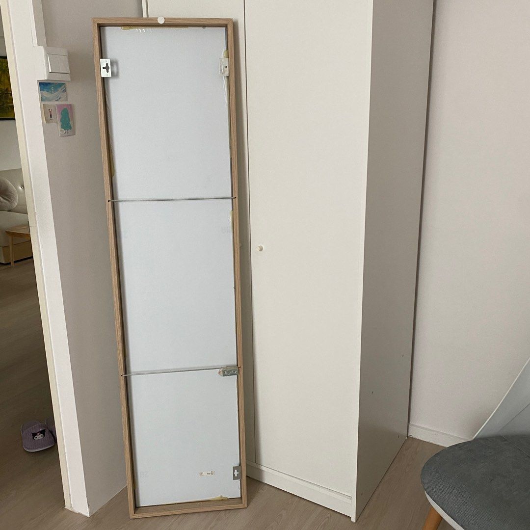 IKEA Long Standing Mirror Light Wooden Frame, Furniture & Home Living