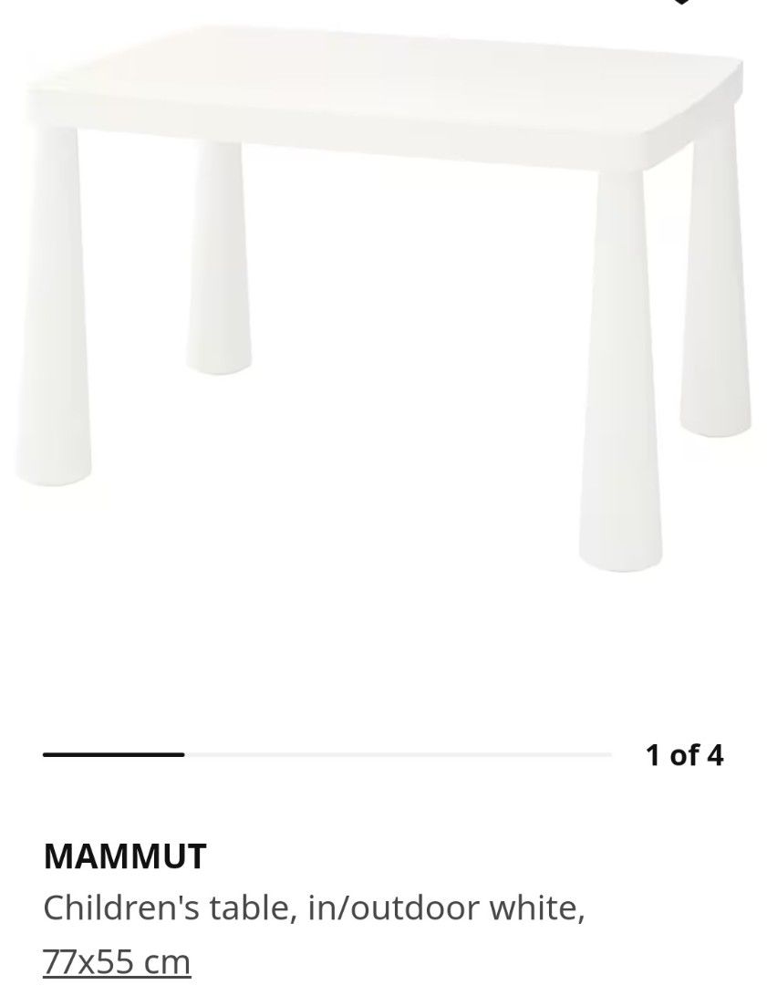 Ikea mammut table, Babies & Kids, Baby Nursery & Kids Furniture, Kids
