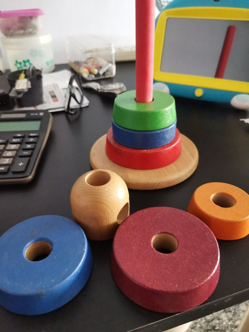 IKEA stacking wooden toys for babies, Babies & Kids, Infant Playtime on