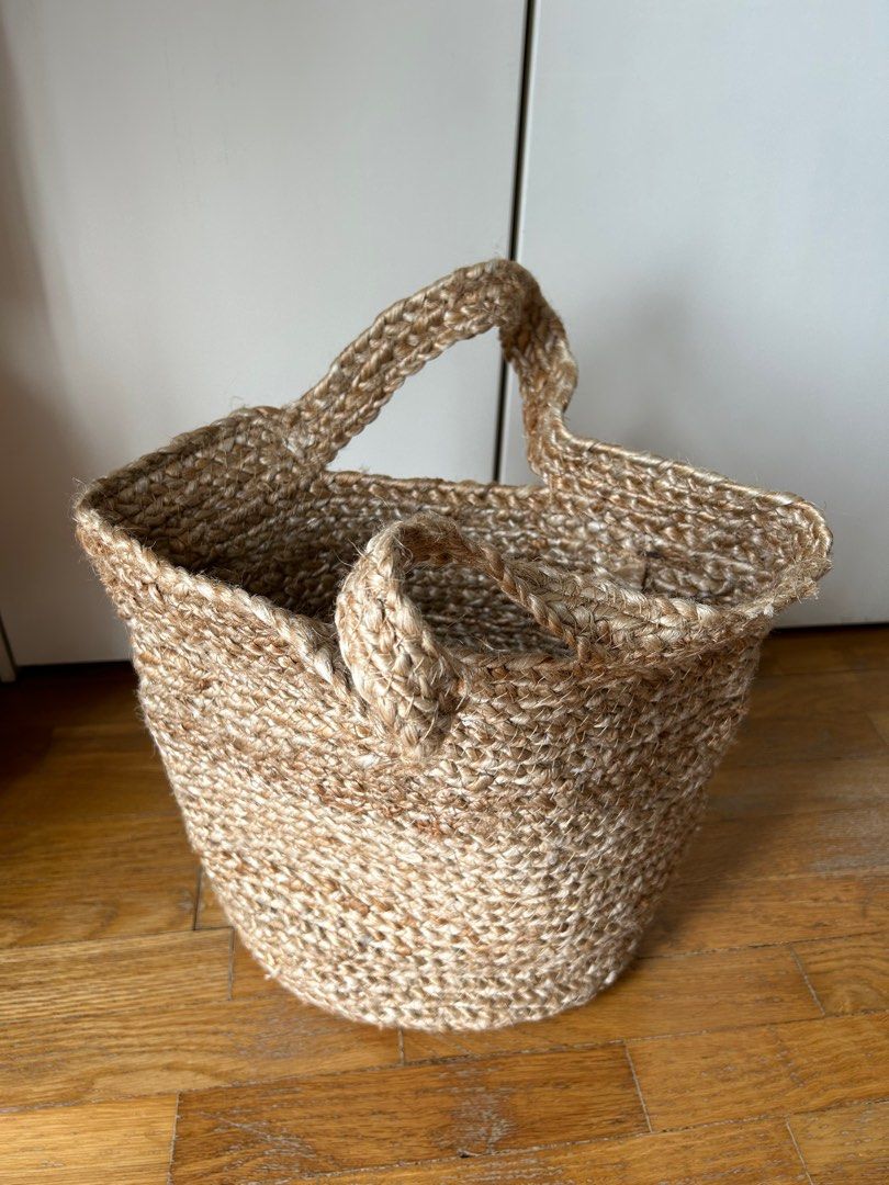 TOLKNING Hanging basket, jute - IKEA