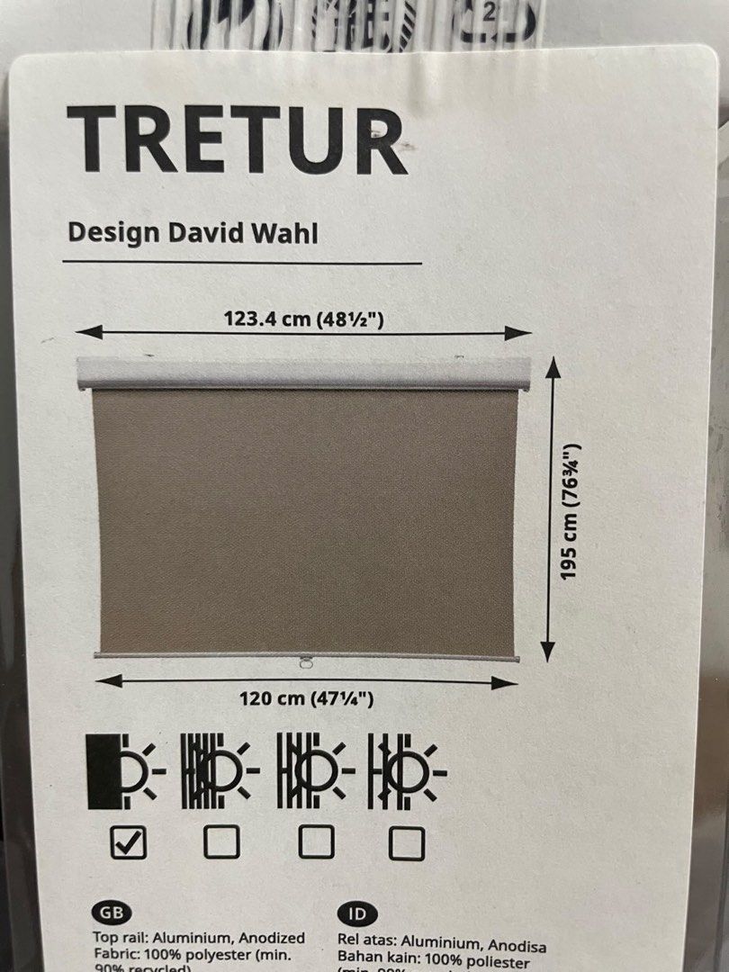 Ikea Tretur Blind, Furniture & Home Living, Home Decor, Curtains & Blinds on Carousell
