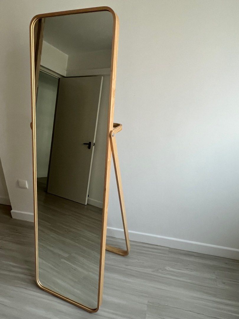 IKORNNES Ikea standing mirror, Furniture & Home Living, Home Decor