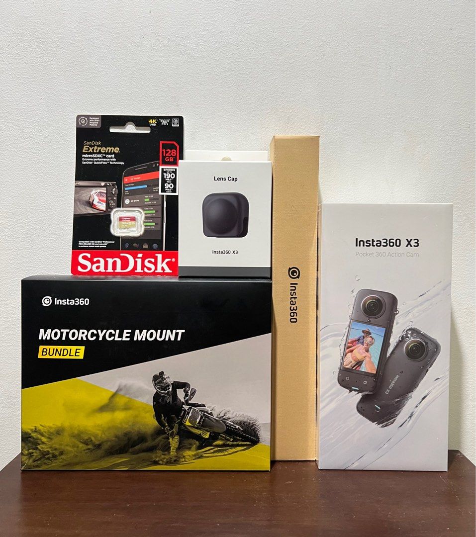 Insta360 X3 With Motorcycle Bundle Mount (Category: Video Cameras) located in Pasay City. Submitted by shansey21 (Listing ID 1226577017, Image 1). Description: Available!! On stock! 😄 Insta360 X3 with motorcycle bundle mount 31,500 pesos accessories also available 1 year warranty 7 days replacement Vitocruz Taft Meet Up / PickUp COD Will do + SF Fb page: Shansey Camera Ph.