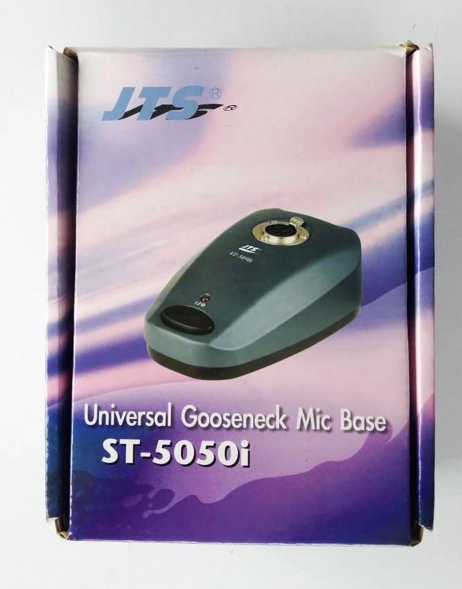 JTS Mic Base Universal Push On/Off Gooseneck Microphone Base (ST5050i