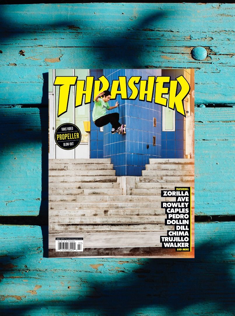July 2015 Rowan Zorilla' Thrasher Magazine Cover Poster, Hobbies  Toys,  Memorabilia  Collectibles, Stamps  Prints on Carousell