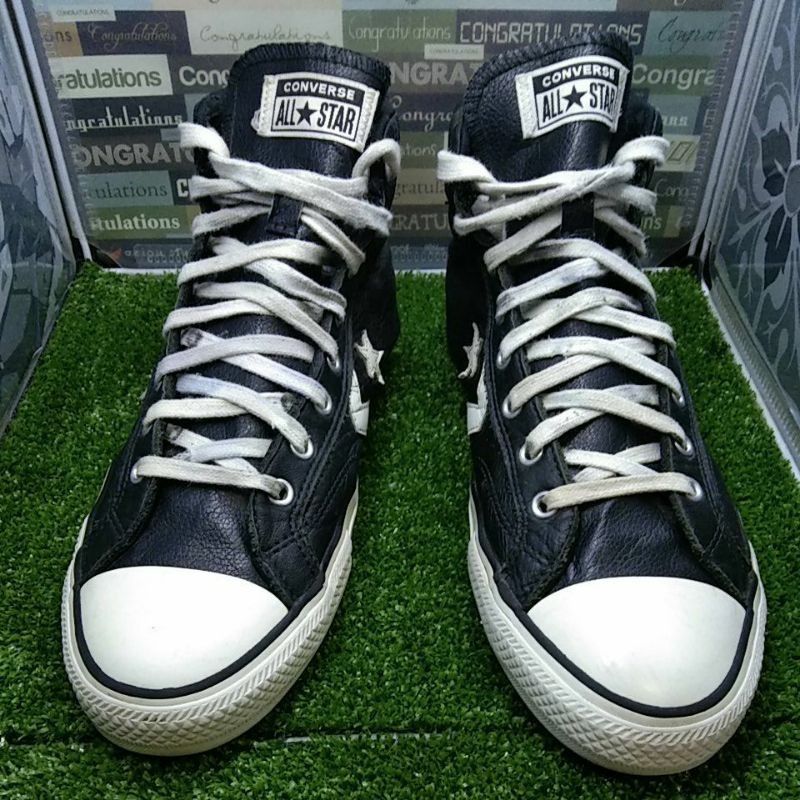 KASUT CONVERSE ONE STAR HIGHCUT LEATHER BUNDLE 8.5 UK Men s