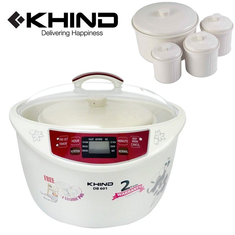 Khind Double Boiler DB601, TV & Home Appliances, Kitchen Appliances