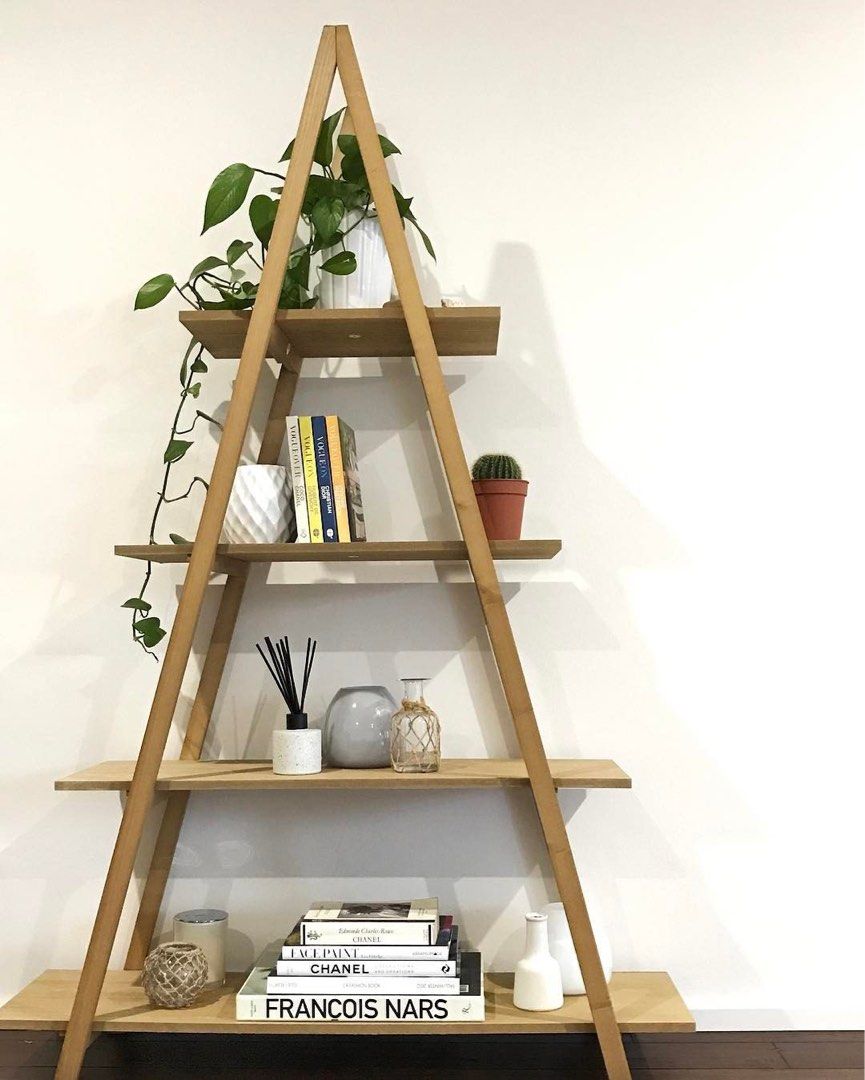 Wooden ladder shelf sales kmart