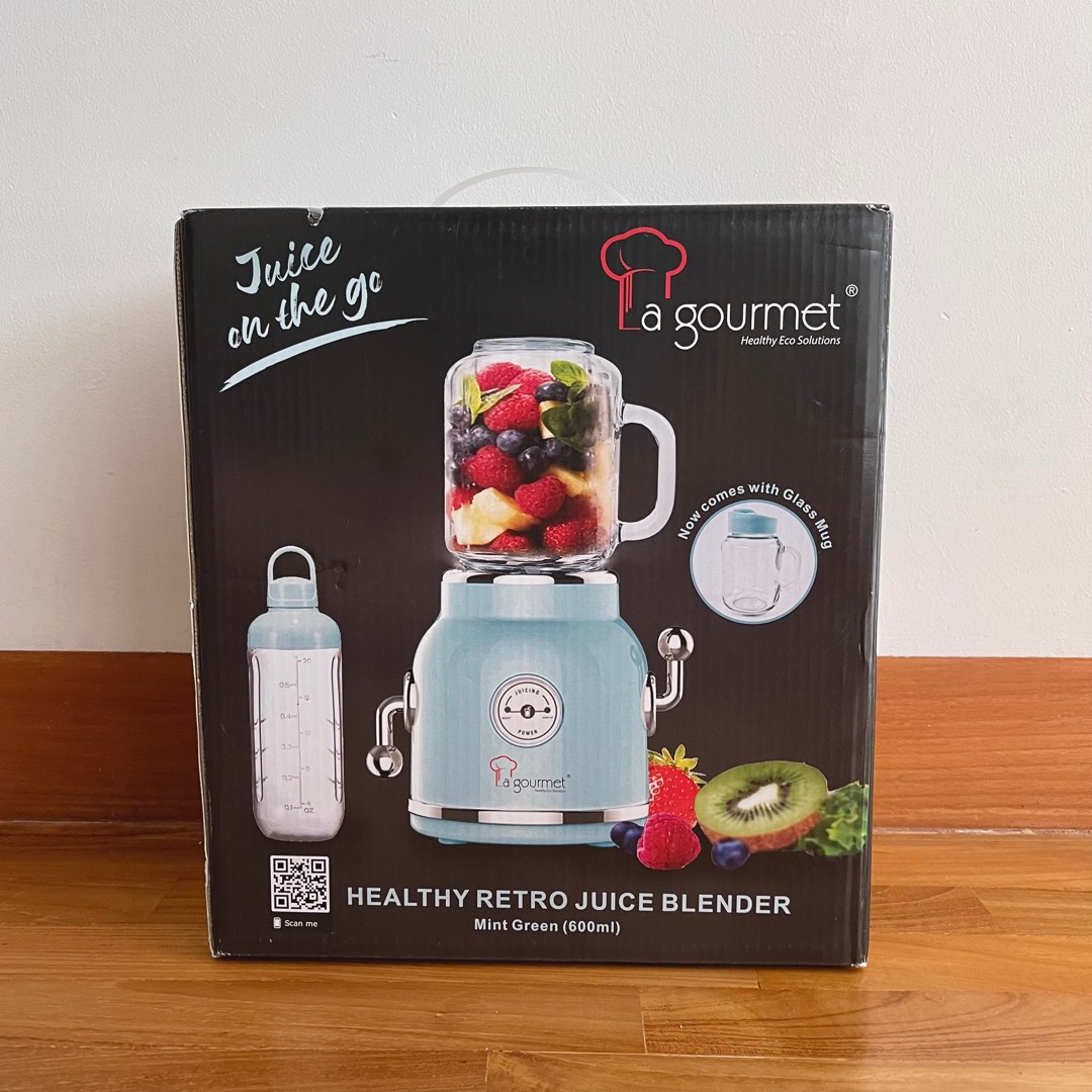 La Gourmet Healthy Retro Juice Blender Mint Green (JB06GR), TV & Home