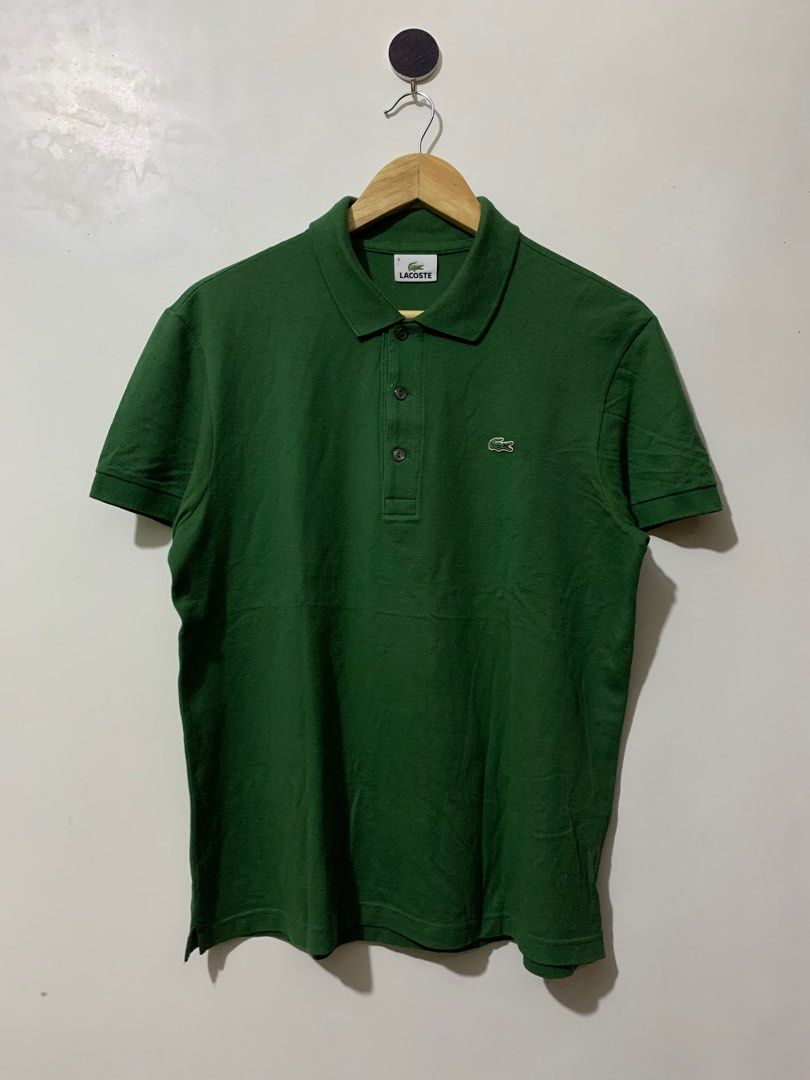 Lacoste Forest Green Polo Shirt on Carousell