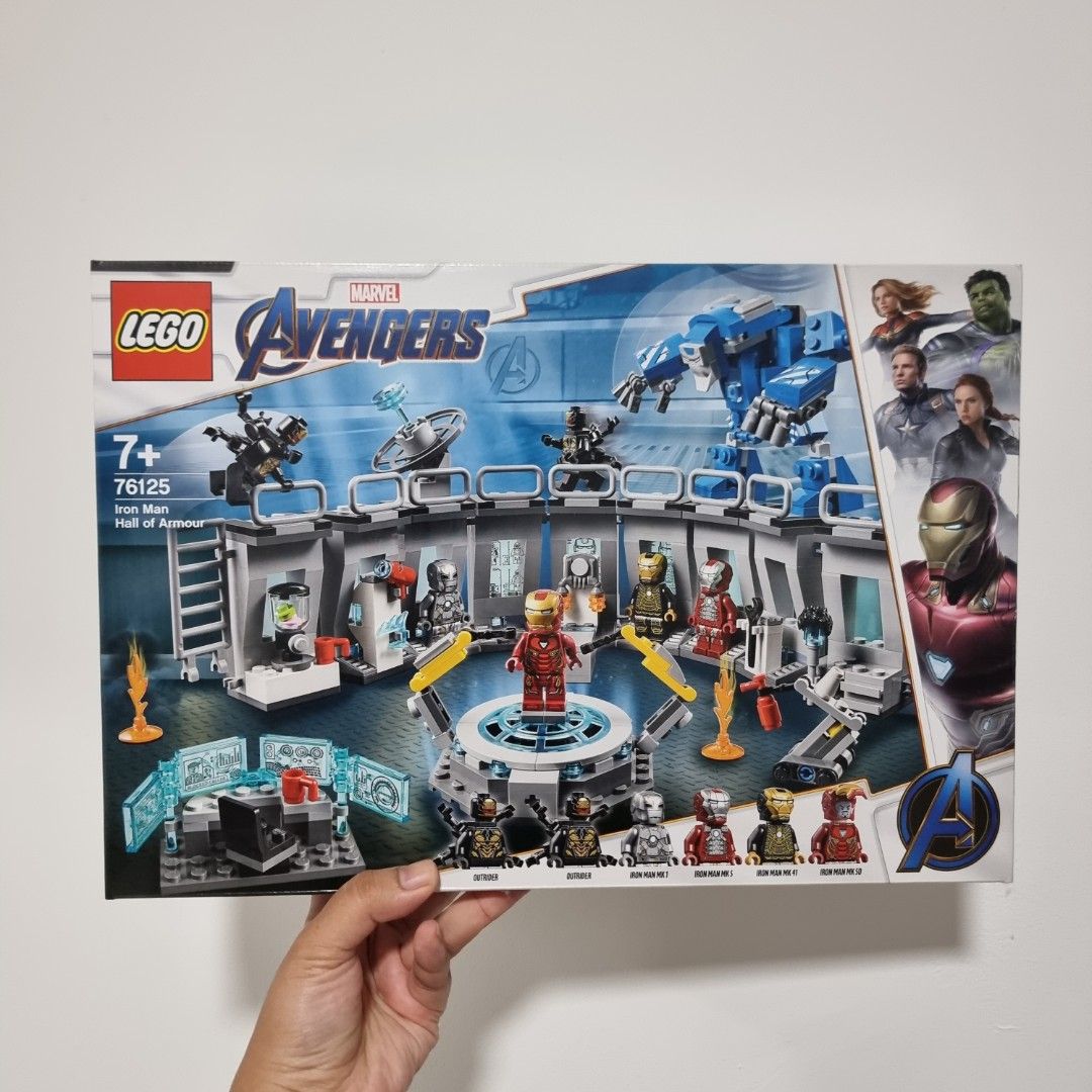 Lego endgame iron man hall of armor on sale