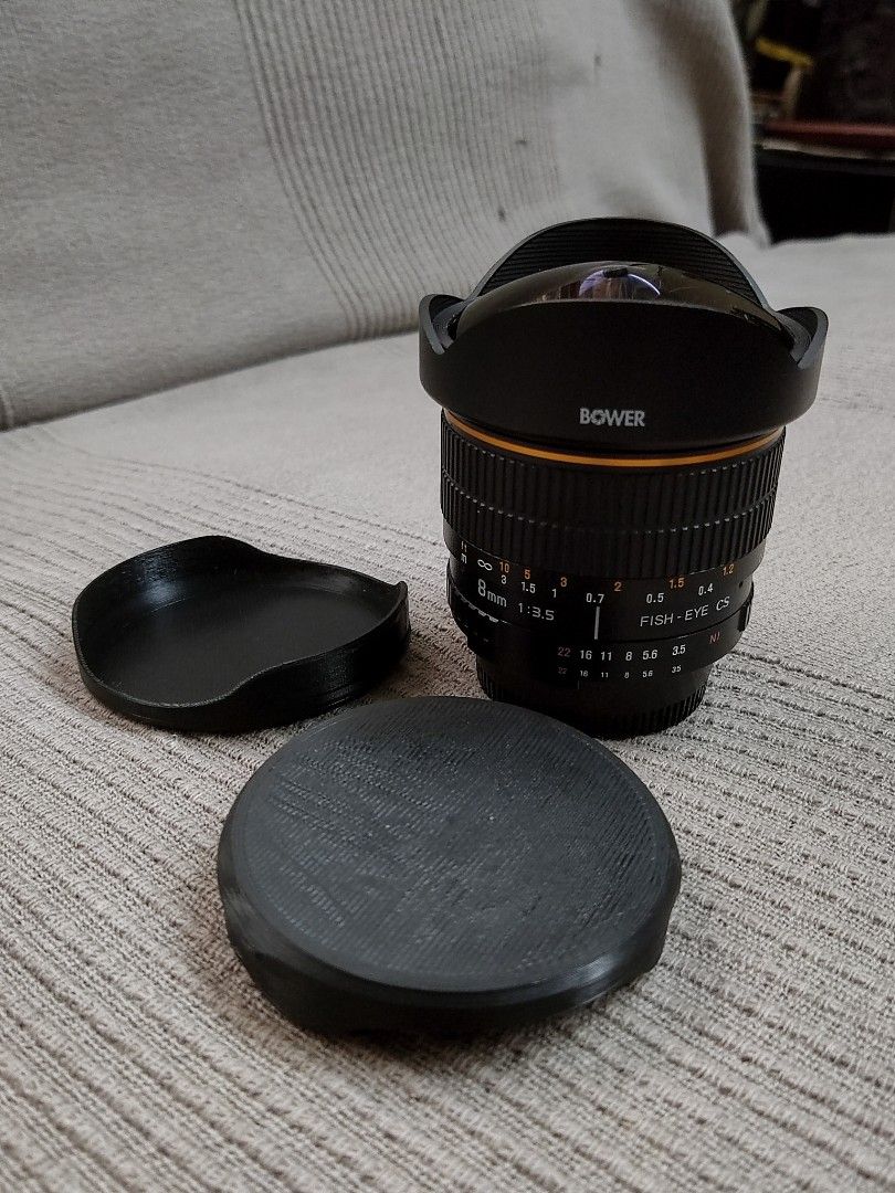 Lens cap for fisheye lens 8mm f3.5 Samyang Rokinon Bower Vivitar