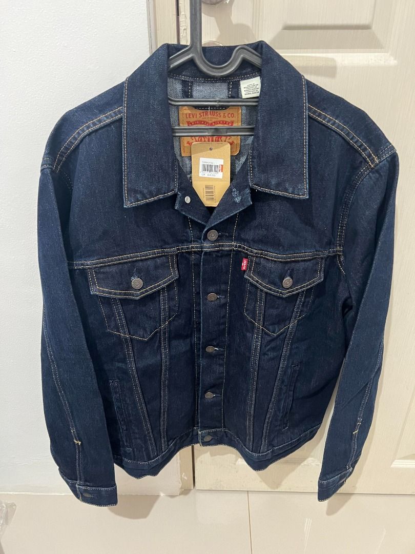 LEVI S The Trucker Jacket Rinse Biru Size L ORIGINAL