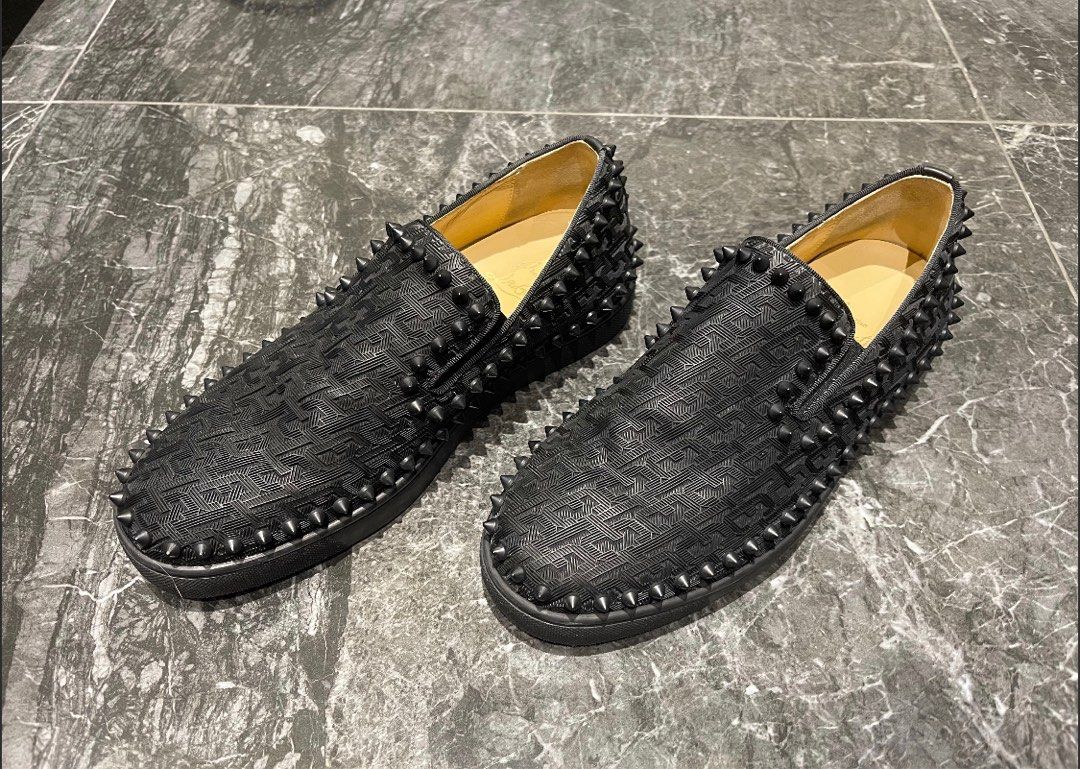 Christian louboutin roller boat black best sale