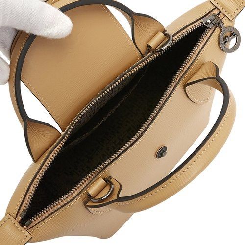 Le Pliage Cuir XS Top handle bag Desert - Leather (L1500757526)