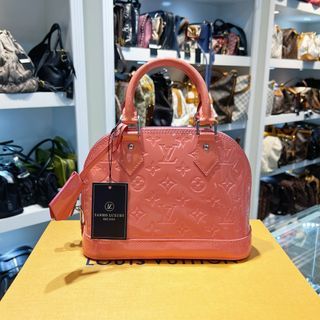 AUTHENTIC LV ALMA BB ROSE VELOURS, Luxury on Carousell